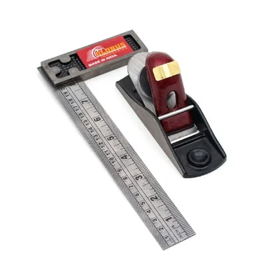  Globus 5.5 inch Alloy Steel Block Plane With 8 Inch Try Square (1241)