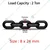 Heavy Duty 8 x 24 mm G80 Alloy Steel Load Chain - 2 Ton Load Capacity for Rigging, Hoisting,Towing etc.(Chain Length-3 Meter)