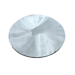 Pure Iron White Heavy Duty Aloo Tikki Bhalla Tawa 2 inch Deep (18 inch)