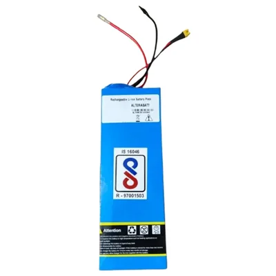 Alter 36 V, 5.2 AH Lithium Ion Soft Pack Battery With 187 WH Power