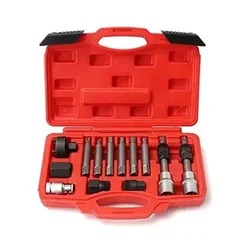 Keaa 13 PC Alternator Pulley Kit for Removing and Installing Alternator and Power Steering Pump Pulleys Safe and Easy