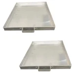 Premium Quality 14x18 inch Aluminium Dhokla Tray (Pack of 2) for Dhokla Making Machine