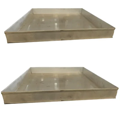 Premium Quality 18.5x18.5 inch Aluminium Dhokla Tray (Pack of 2) for Dhokla making Machine