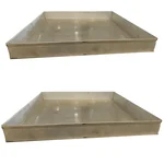 Premium Quality 18.5x18.5 inch Aluminium Dhokla Tray (Pack of 2) for Dhokla making Machine