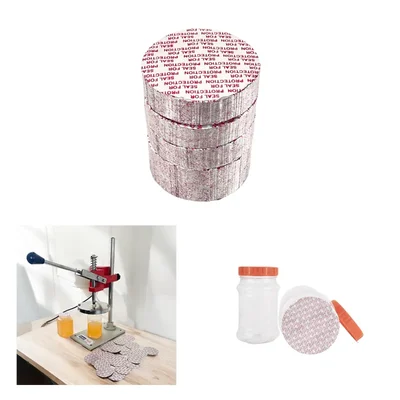 Smart Pack Aluminum Foil for Packing PET (Transparent) Plastic Jars Bottle(Pack of 1000 pcs)(Size-60 mm)