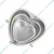 Pack of 6 Aluminium Heart and Doll Shape Cake Microwave Mould for 500g, 750g, 1Kg Cake