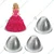 Pack of 6 Aluminium Heart and Doll Shape Cake Microwave Mould for 500g, 750g, 1Kg Cake