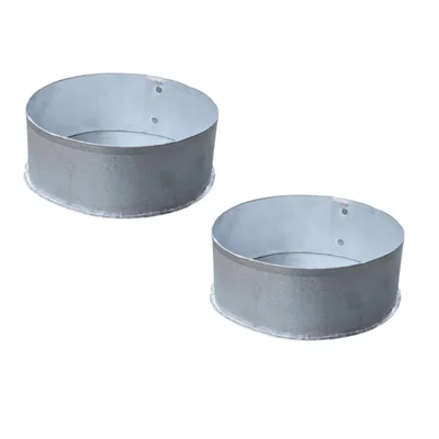 Aluminium 8 inch Round Shape (Pack of 2) Cake Mould For Baking Purpose