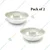 Set of 2 Aluminium Baking Bundt Volcano Ring Cake Mould for Oven (Small)