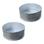 Premium Quality (Pack of 2) 12 inch Round Shape Cake Moulds With Aluminum Body for Bakery & Commercial Use