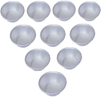 Aluminum Long Lasting ( Pack of 55) Muffin Moulds for Bakeries, Commercial Kitchen and Catering Service