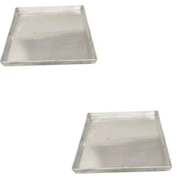 12x12 inch Aluminium Dhokla Tray for Heavy Duty Stainless Steel 304 Gas Operated 5 Tray Dhokla Making Machine (Pack of 2)