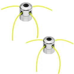 Weed Trimmer Head, Aluminum Grass Trimmer Head with 4 Lines For Petrol Brush Cutter(Quantity-2 Pieces)