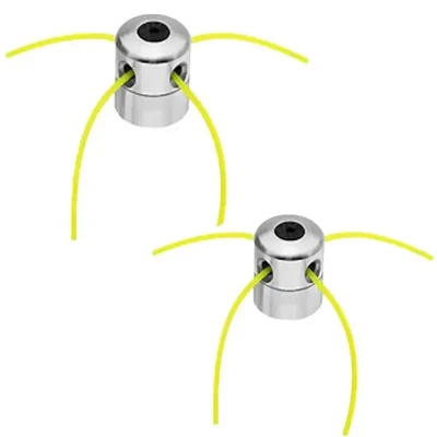 Weed Trimmer Head, Aluminum Grass Trimmer Head with 4 Lines For Petrol Brush Cutter(Quantity-2 Pieces)