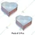 Pack of 2 Aluminum 10 x2 Inch Heart Shape Cake Mould with 500 gm Capacity