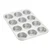 Aluminium Muffin Bakeware Tray 12 Cavity for Muffins, Cupcakes and more(Pack-1 pcs)