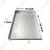 Heavy Duty 10 x 24 x 1 Inch Aluminum Coated Oven Tray For Multipurpose Use.
