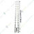 Heavy Duty 150 Kg Load Capacity 15 Steps 15 Feet / 4.57 Meter Single Side Aluminium Telescopic Ladder