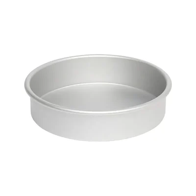 Aluminum Tin 10/2 Large Capacity Round Container for Packaging & Multi Purpose Storage with Rust Resistant Silver Finish