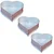 Heavy Duty (Pack of 3) Aluminum 5 , 6 and 11 Inch Heart Shape Cake Mould With 600 gm, 700 gm and 1.2 kg Capacity