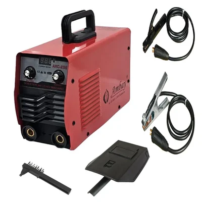 Ambay 250A IGBT/MMA Single Phase Inverter Welding Machine with Hot Start (ARC-256)(RED)