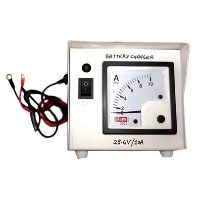 Gramstrong Analogue Meter Battery Charger for 24V and 25.6V/10amp Batteries for Home Usage