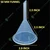Bello Set of 3 Polypropylene Analytical Wide-Mouth Funnels 50mm, 75mm & 100mm for Liquid, Edible Oil, Lab Bottle