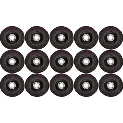 Combo of 4 inch Cut-off Wheel, Grinding Wheel, and Flap Disc Grit #80 for Angle Grinder(Pack-15 pcs)