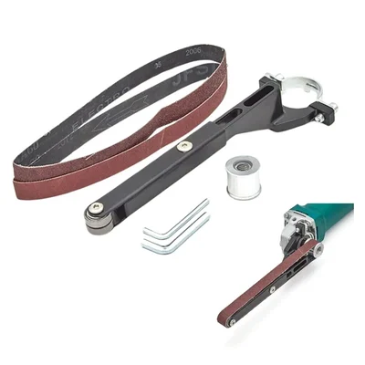 Universal Angle Grinder Belt Sander Attachment M10 M14 Conversion Tool for Grinding and Polishing