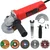 HPD Shakti 100mm (4") 850 Watt Copper Motor Angle Grinder With 5 Pcs Wheel/Disc, 1 Pair Gloves & Accessories, 11000 RPM
