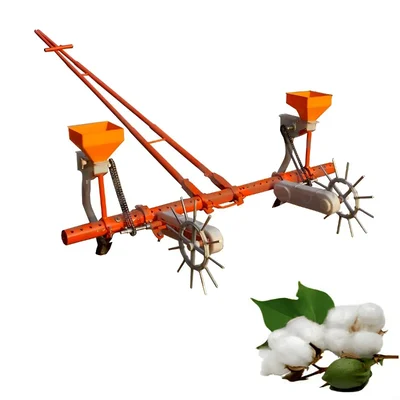 Tractor or Bullock Operated 2 Tyne Pipe Cotton Seed Drill Machine