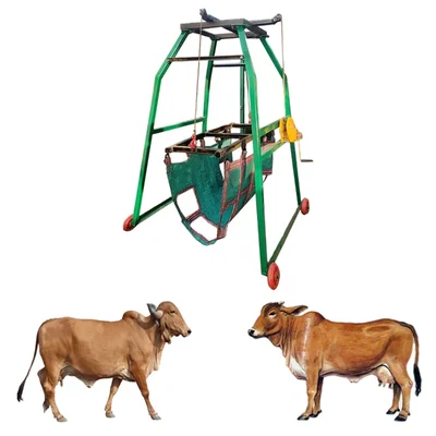 Animal Lifting Machine For Cow With 1000 Kg Lifting Capacity, MS Body