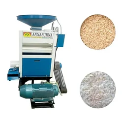 Annapurna 400 Kg/Hr Rubber Sheller and Rice Polisher with 10HP Motor & Stator