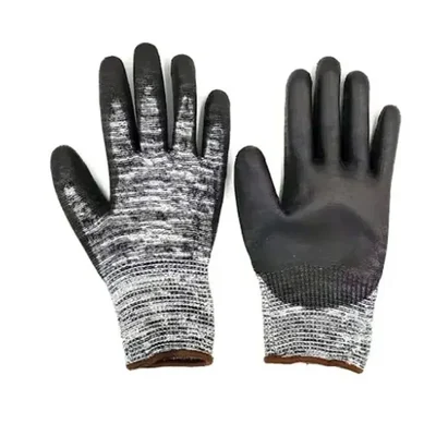 Ansell (Edge 48-705) Safety Gloves - 9 Size, PU-coated Palm, Cut and Abrasion Protection for Industrial Use(Pack-1 Pair)