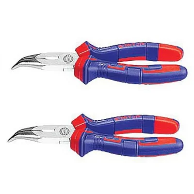 EMTOP 6 inch Anti Rust Bent Nose Pliers, (EPLRB0611) Pack of 2