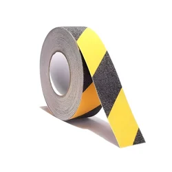 Udyogi 60 Feet x 2 Inch Anti Skid Tape ASYB260A – Black & Yellow, Durable Step Secure Safety Tape For Slip Prevention