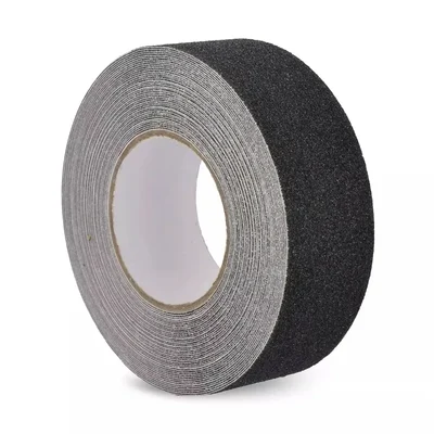 Heavy Duty Anti Slip Tape Black High Friction Non Slip Adhesive Grip Strip for Indoor and Outdoor Safety 2 Inch