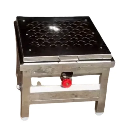 SS 18x18x8 Inch 25 cavity Appam Patra Gas Stove with Steam Lid For Paniyarams, Paddu, South Indian Snacks