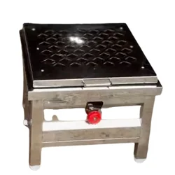Bapa SS 18x18x8 Inch 25 cavity Appam Patra Gas Stove with Steam Lid For Paniyarams, Paddu, South Indian Snacks