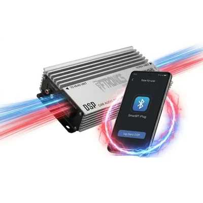 FTRONICS High Power Car Android Audio DSP Amplifier Unit for Sound Tuning with Smart App Control System