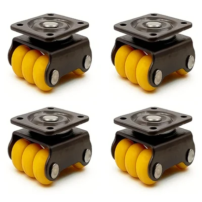 APPSTER 1.5 inch Plate Type Nano Caster Wheel, 100 kg Load Capacity - Pack of 4