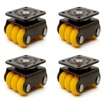 APPSTER 1.5 inch Plate Type Nano Caster Wheel, 100 kg Load Capacity - Pack of 4