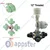 APPSTER 10pcs 4Way Fogger Assembly 1/2 Threaded with Anti-Drip Check Valve | Garden, Greenhouse & Poultry Cooling System
