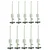 APPSTER (10pcs) Irrigation Fogger System 4 Way Fogger Assembly Unit with Check Valve for Garden & Greenhouse