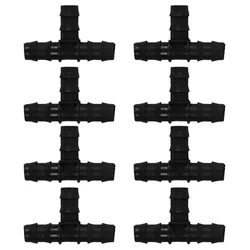 APPSTER 16MM Drip Irrigation Tee Connectors | Pipe Joint Connectors for Home Garden Dripline & Lateral Pipes(Quantity-Pack Of 50)