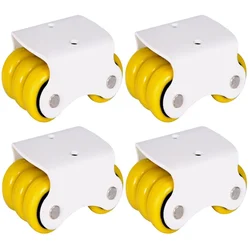 APPSTER 4 pcs 300 kg Fix Roller Castors for Furniture, Trolley, Table, Bed, Sofa, Office & Industrial Use