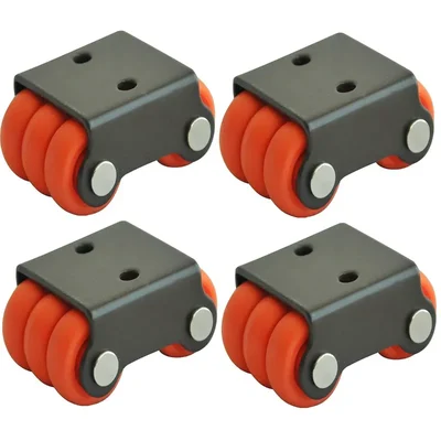 APPSTER 3 inch Plate Type Fixed Sixer Caster Wheel, 150 kg Load Capacity - Pack of 4