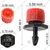 APPSTER 50pcs Adjustable Irrigation Dripper Sprinklers  1/4 Inch Emitters for Drip Irrigation System