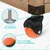 APPSTER 5 pcs 3/8 inch Thread Type 60 Rotating Bearing Casters Wheel, 150 kg Load Capacity