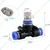 APPSTER 6mm Atomization Fogger Nozzles with Tee Connector Misting Cooling Sprayer Kit (5pcs Set)